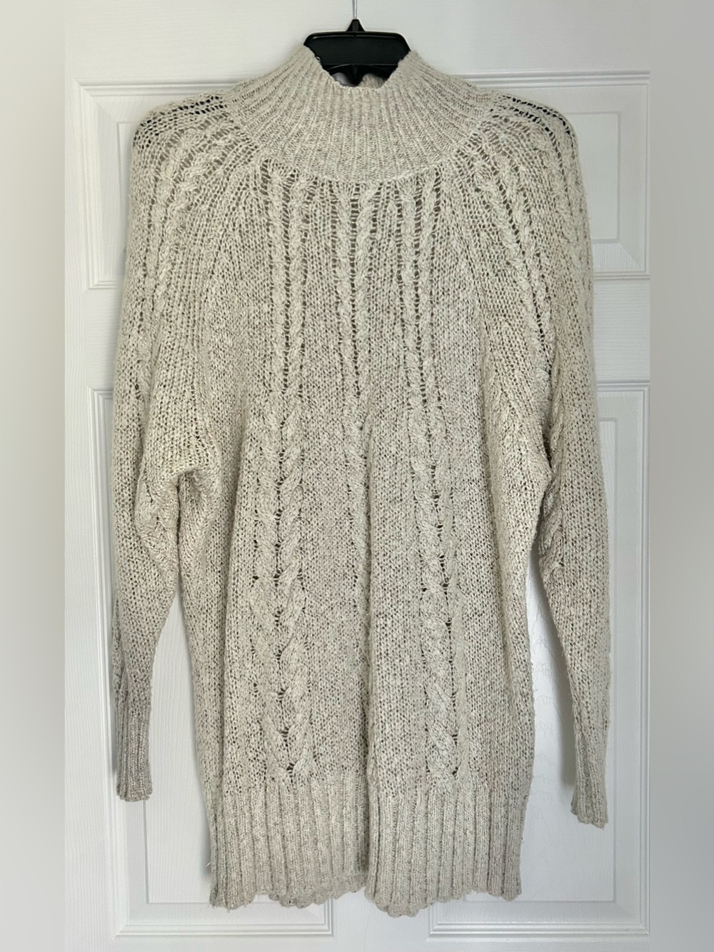 Caslon by Nordstrom Women’s Cable Knit High Neck Turtleneck Pullover Sweater M
